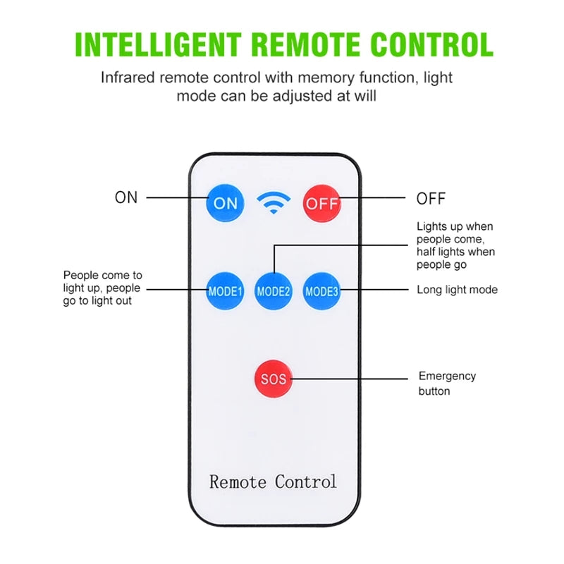 2 Pack Solar Street Light, 1000W LED Solar Lights Outdoor Street PIR Motion Sensor Outdoor Garden Wall Lamp, Dusk to Dawn Wall Spotlight with 3 Lighting Modes & Remote Control