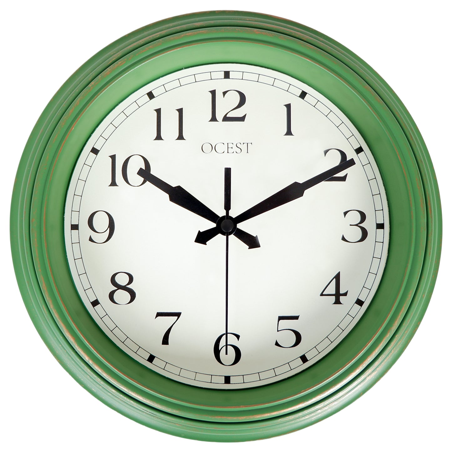 OCEST 9-inch Retro Silent Wall Clock Battery Operated