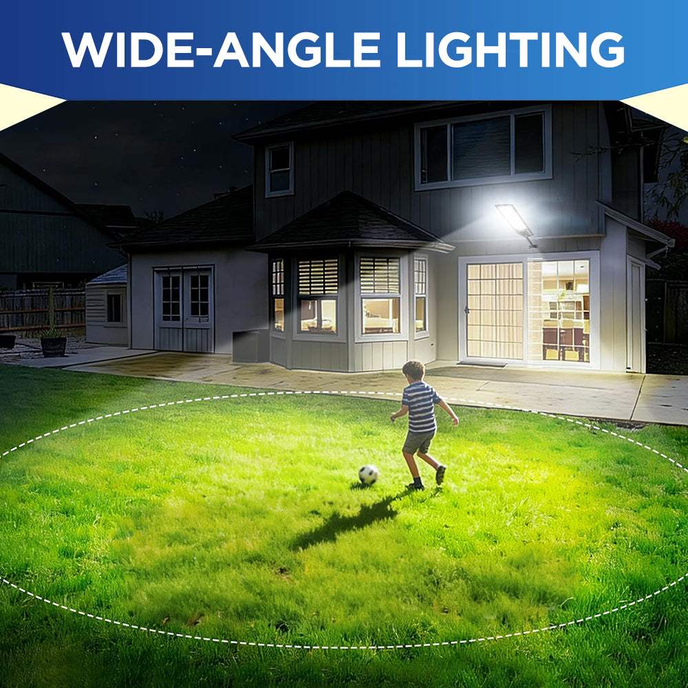 800W Solar Street Lights Outdoor Waterproof, Super Bright 10000LM Commercial Parking Lot Lights Street Lamp, LED Flood Lights Motion Sensor for Outdoor Garden Yard Patio