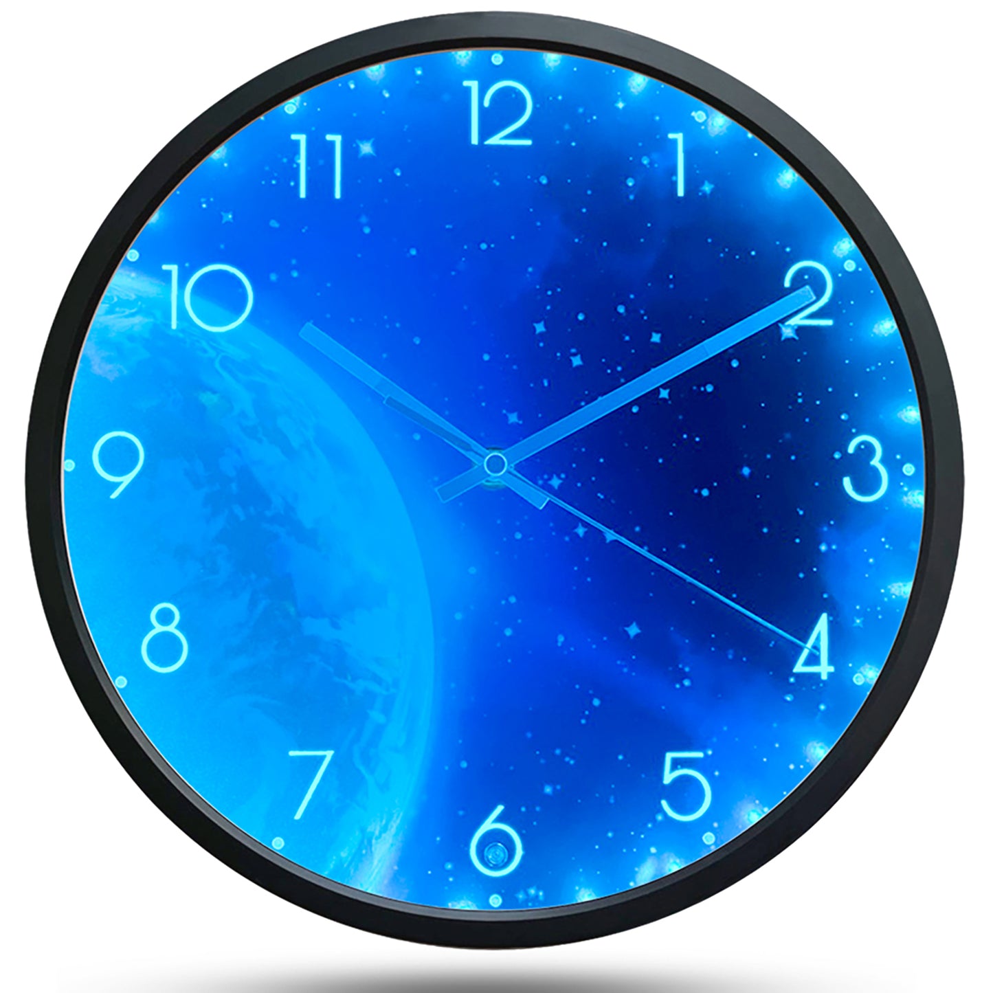 OCEST 12 Inch Night Light Wall Clock Silent Battery-Operated