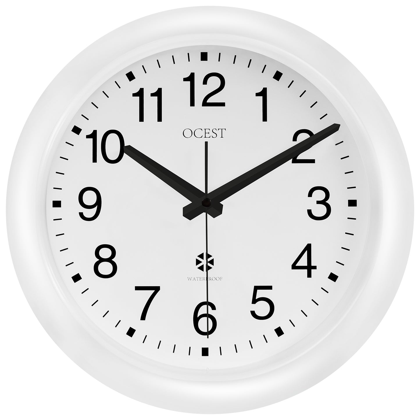 OCEST Sealed Indoor Outdoor Waterproof Wall Clock 12 Inch