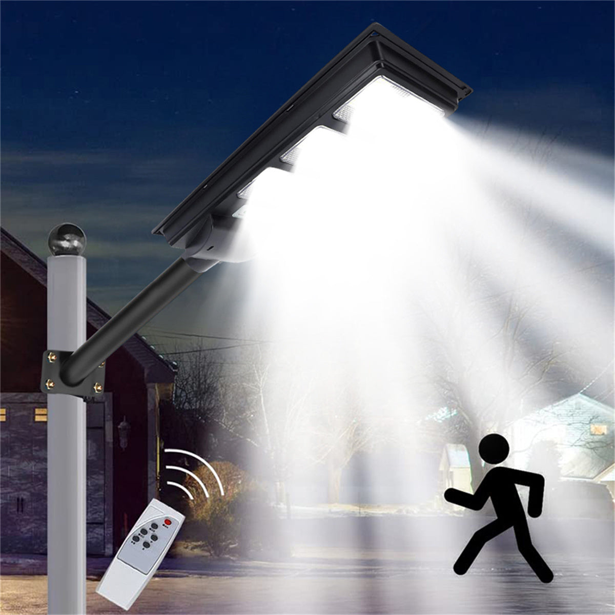 Solar Street Lights Waterproof, 88000LM Solar Parking Lot Street Lights Dusk to Dawn, Outdoor Solar Flood Lights Motion Sensor for Yard, Garden, Path, Patio Parking lot