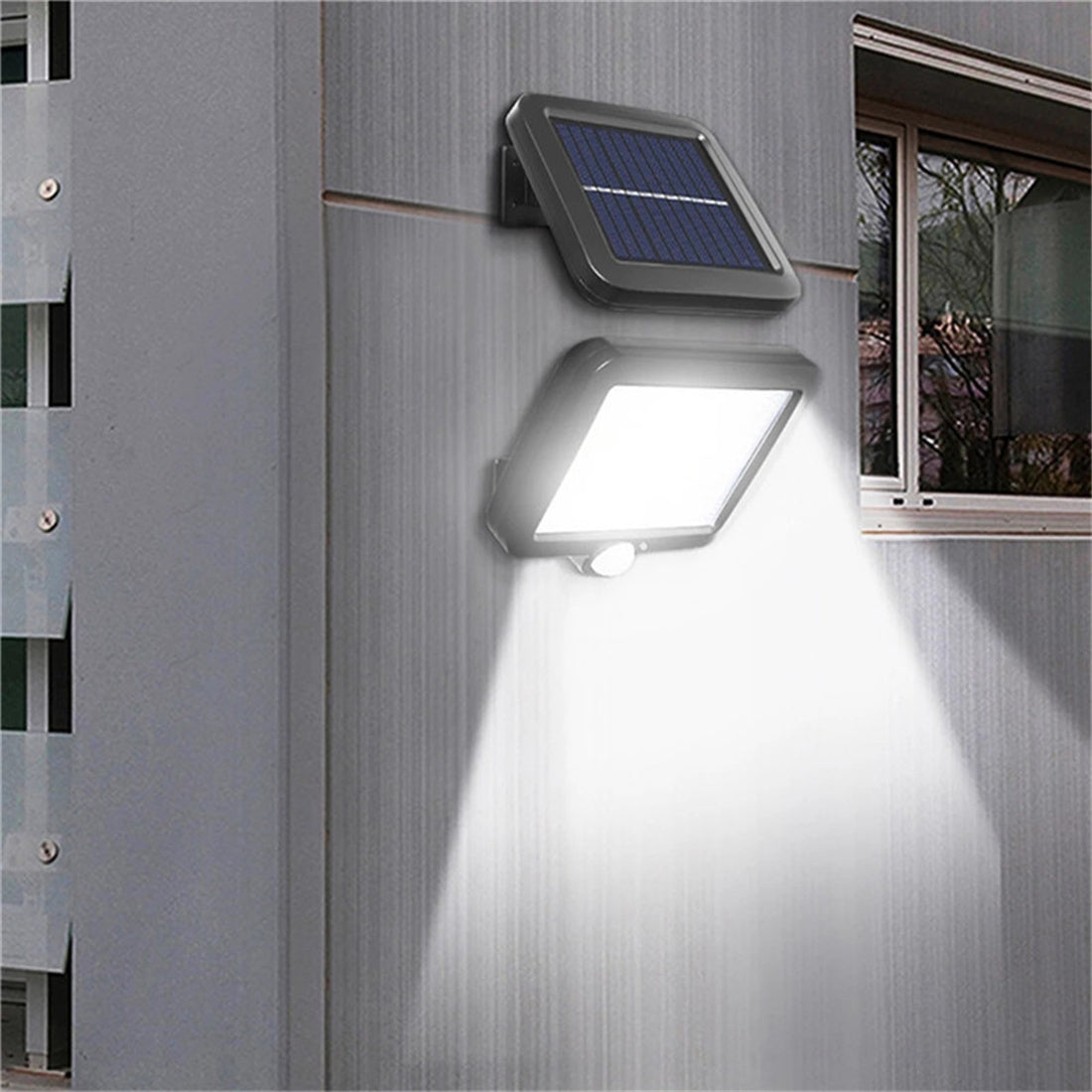 Outdoor Solar Wall Lights Waterproof Spotlight Flood Light, Security Wall Light Dusk to Dawn for Outdoor Yard Garden Garage Patio Porch