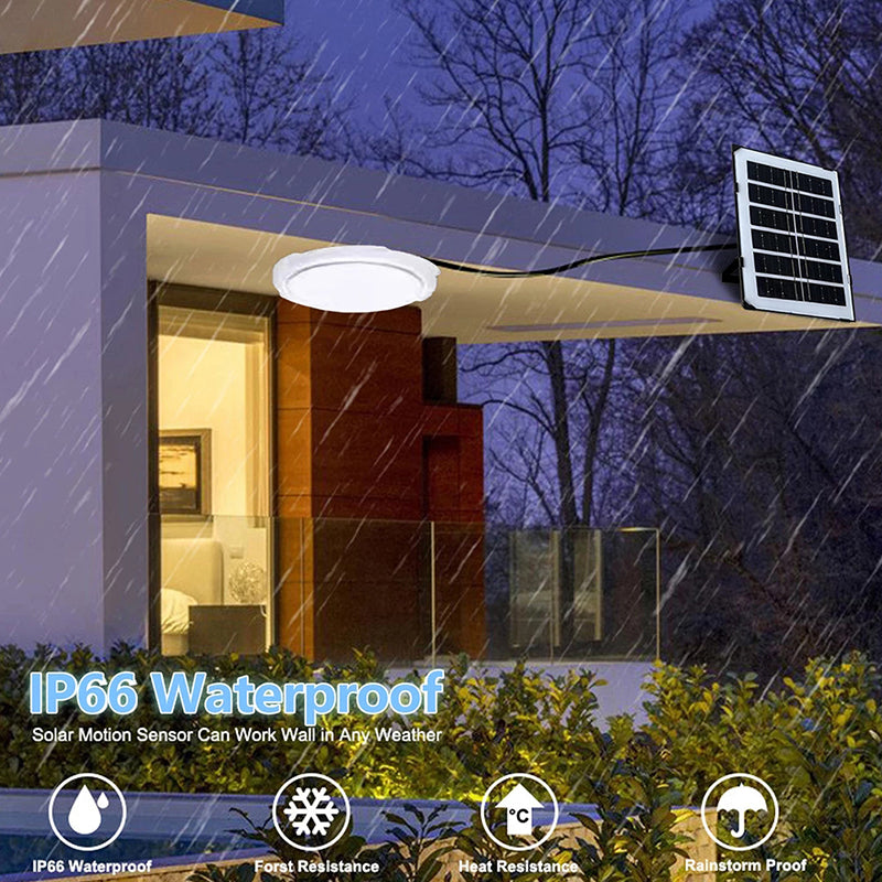 Solar Ceiling Light, 5000LM Solar Lights Indoor Outdoor, Brighter Solar Shed Lights with Remote Control, Cool White Solar Pendant Light for Barn, Porch, Patio, Gazebo