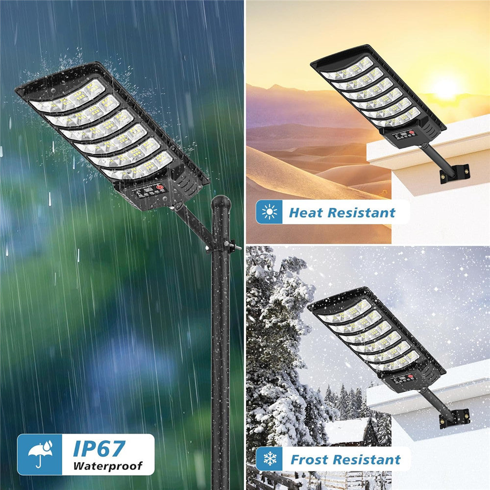 Super Bright Solar Street Lights, 90000LM Solar Parking Lot Lights Dusk to Dawn, Waterproof Solar Motion Sensor Lights, Solar Lights Outdoor for Garden Patio Yard