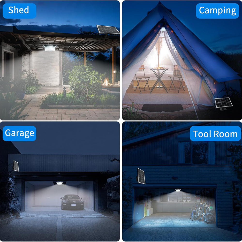 Shaid Light Solar Shed Light Outdoor Indoor, Upgraded 7000LM Solar Pendant Light D ...