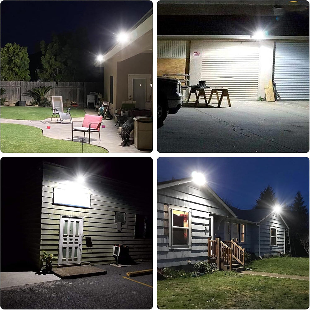 Solar Street Lights Outdoor, 3200W Motion Sensor Solar Flood Lights with Remote Control, Waterproof Street Lights Outdoor for Garden Patio Porch Parking Lot
