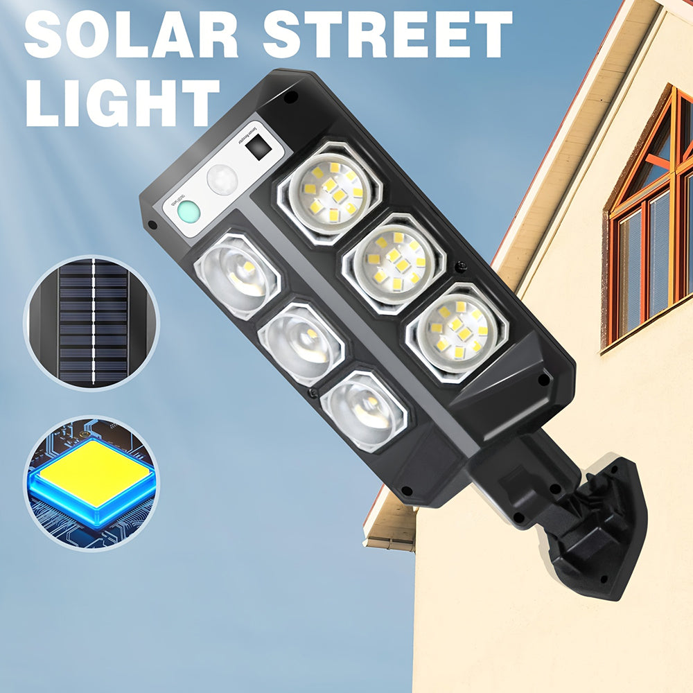 Solar Lights Outdoor, 2 Pack 1500W 6500K LED Motion Sensor Lights, Waterproof Solar Flood Wall Lights for Outside Garden Yard Path