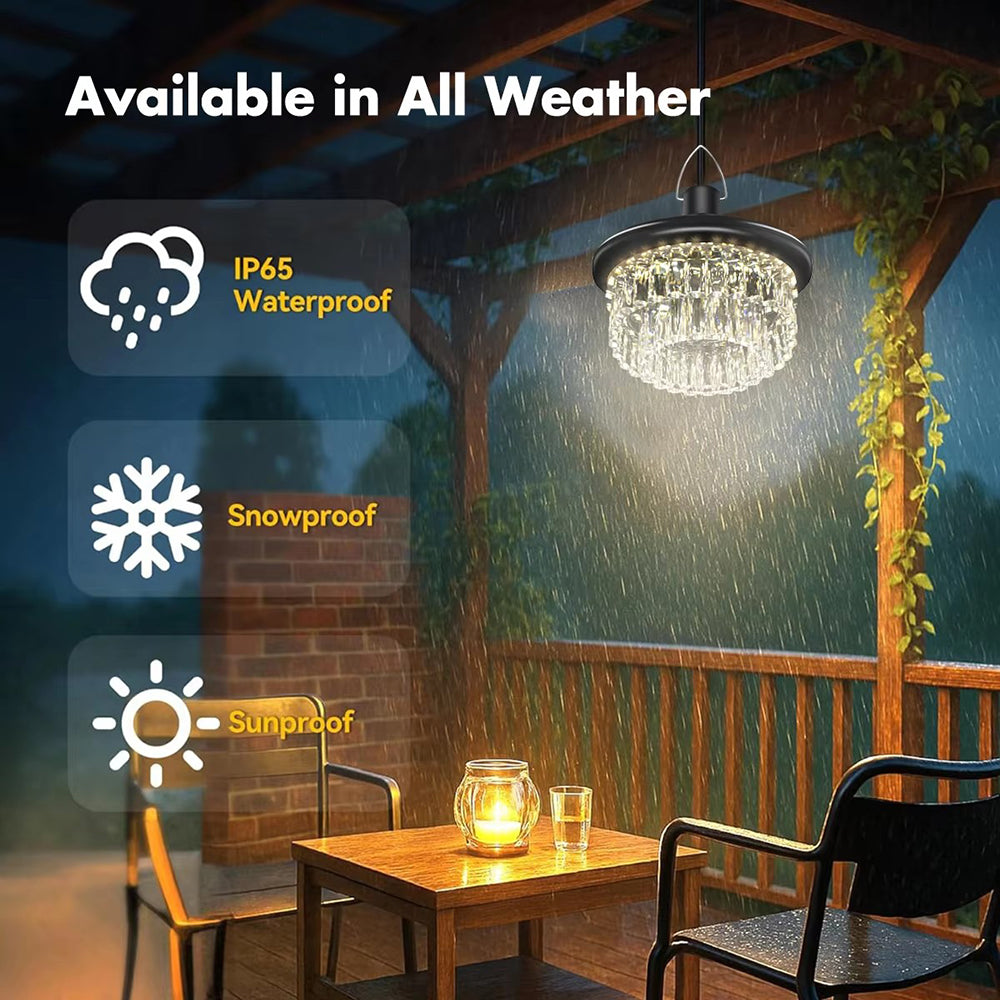 Solar Shed Lights Indoor Outdoor, 7500LM Solar Pendant Lights with Timing Function, Solar Ceiling Lights for Shed Gazebo Barn Garage Home