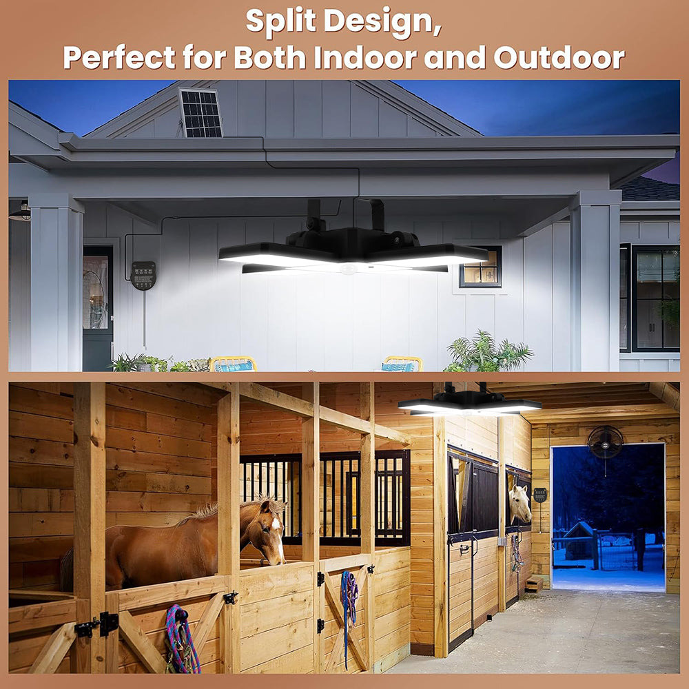 Solar Shed Light Indoor Outdoor, 7500LM Solar Pendant Light with Pull String, Daytime Available Solar Lights Indoor Motion Sensor for Shed Barn Gazebo Garage Home