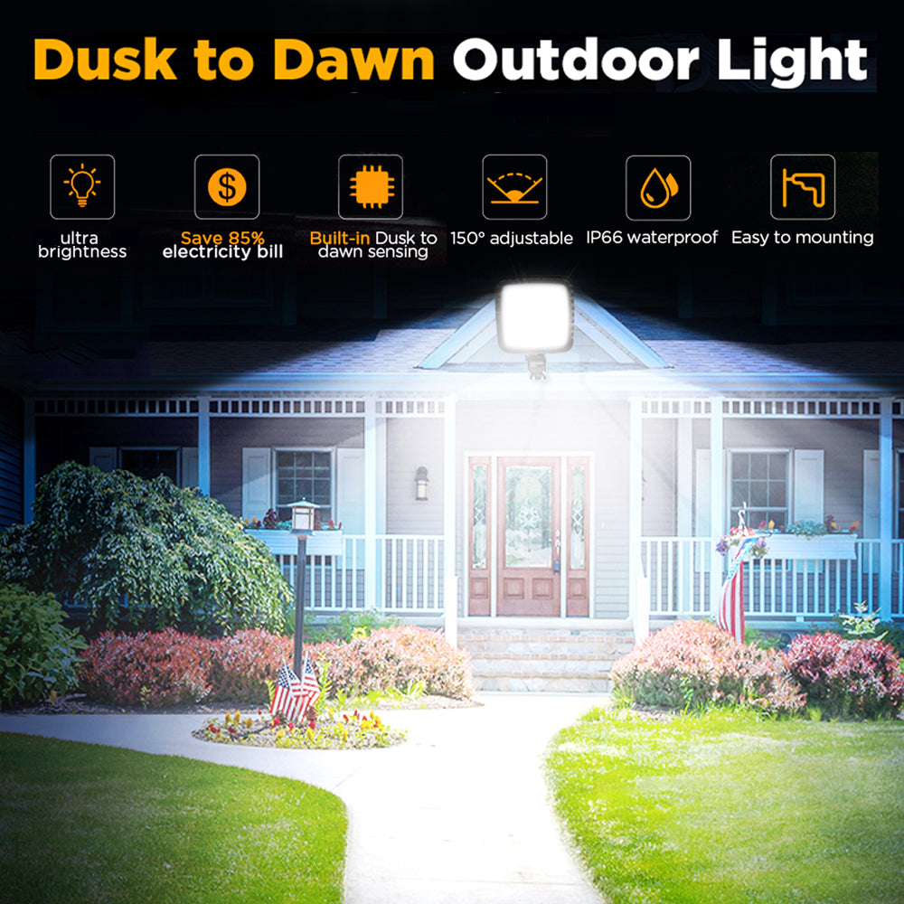LED Barn Light, 180W 25000LM Dusk to Dawn Outdoor Lighting, 6500K Adjustable Angle Yard Area Barn Lights, Waterproof Security Barn Lights Flood Lights for Farmhouse/Garage