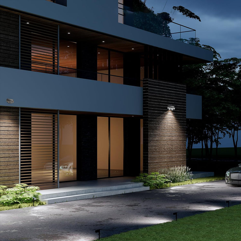 2 Pack Solar Spotlights Outdoor Waterproof, 850LM Adjustable Solar Spot Lights, Solar Garden Landscape Lights with 3 Modes, Outdoor Solar Lights for Yard Pathway Garden House