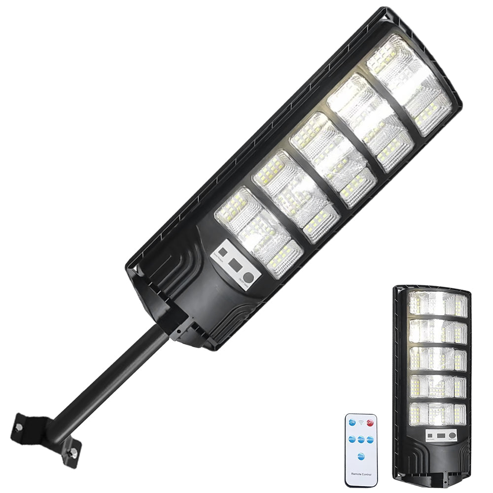 800W Solar Street Lights Outdoor Waterproof, Super Bright 10000LM Commercial Parking Lot Lights Street Lamp, LED Flood Lights Motion Sensor for Outdoor Garden Yard Patio