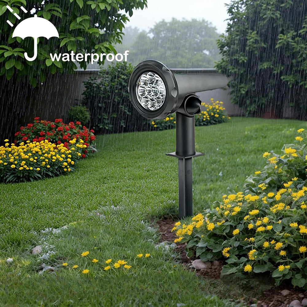 Solar Lights Outdoor Waterproof, 6 Pack Cool White Solar Landscape Spotlight, Solar Powered Yard Garden Solar Spot Lights for Outside Landscape Auto On/Off