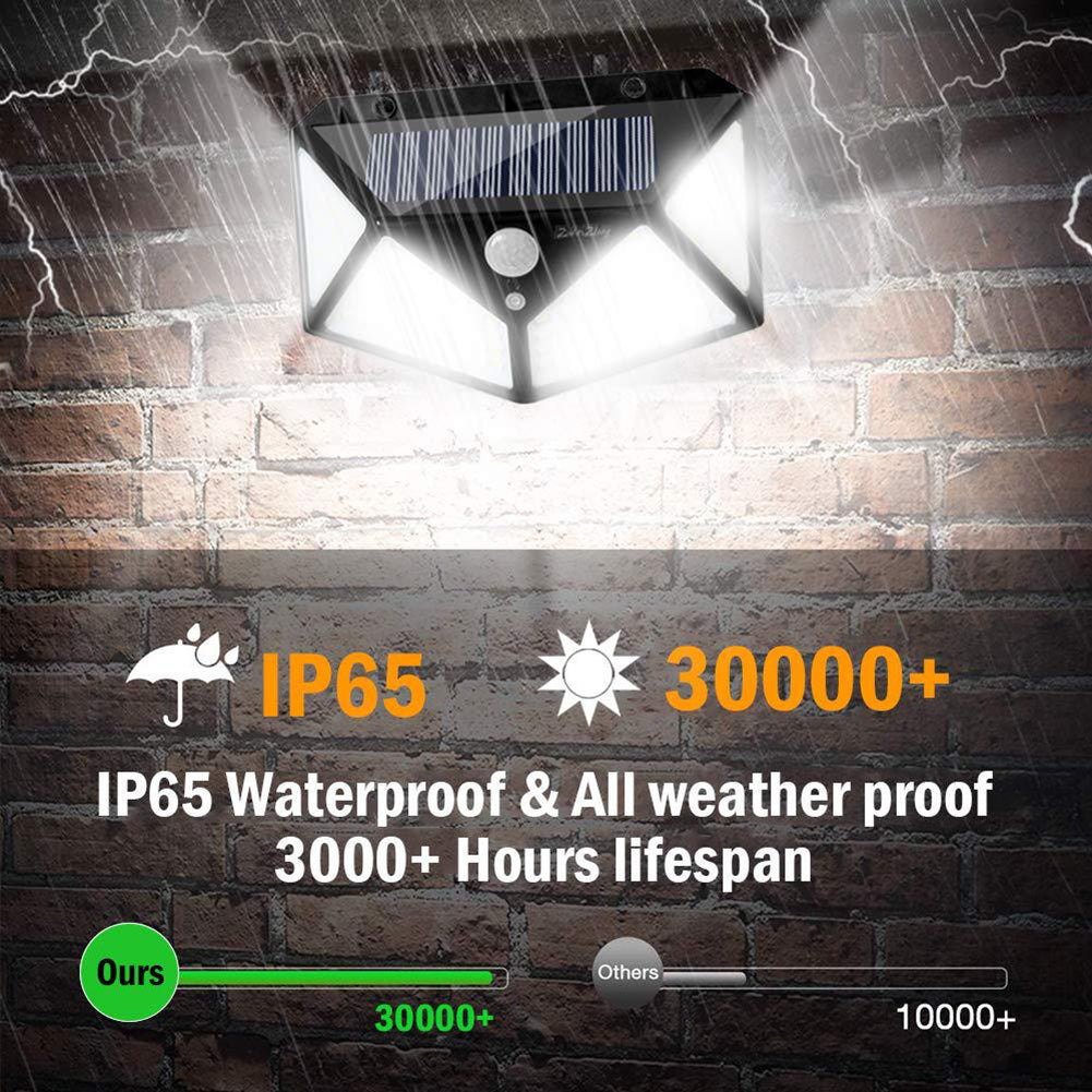 4 Pack Solar Wall Lights Outdoor, Waterproof Solar Motion Sensor Lights, Solar Powered Outdoor Lights for Steps Garden Yard Garage Porch Patio