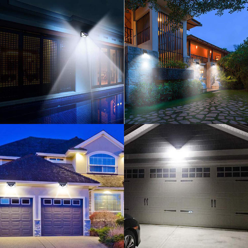 4 Pack Solar Wall Lights Outdoor, Waterproof Solar Motion Sensor Lights, Solar Powered Outdoor Lights for Steps Garden Yard Garage Porch Patio