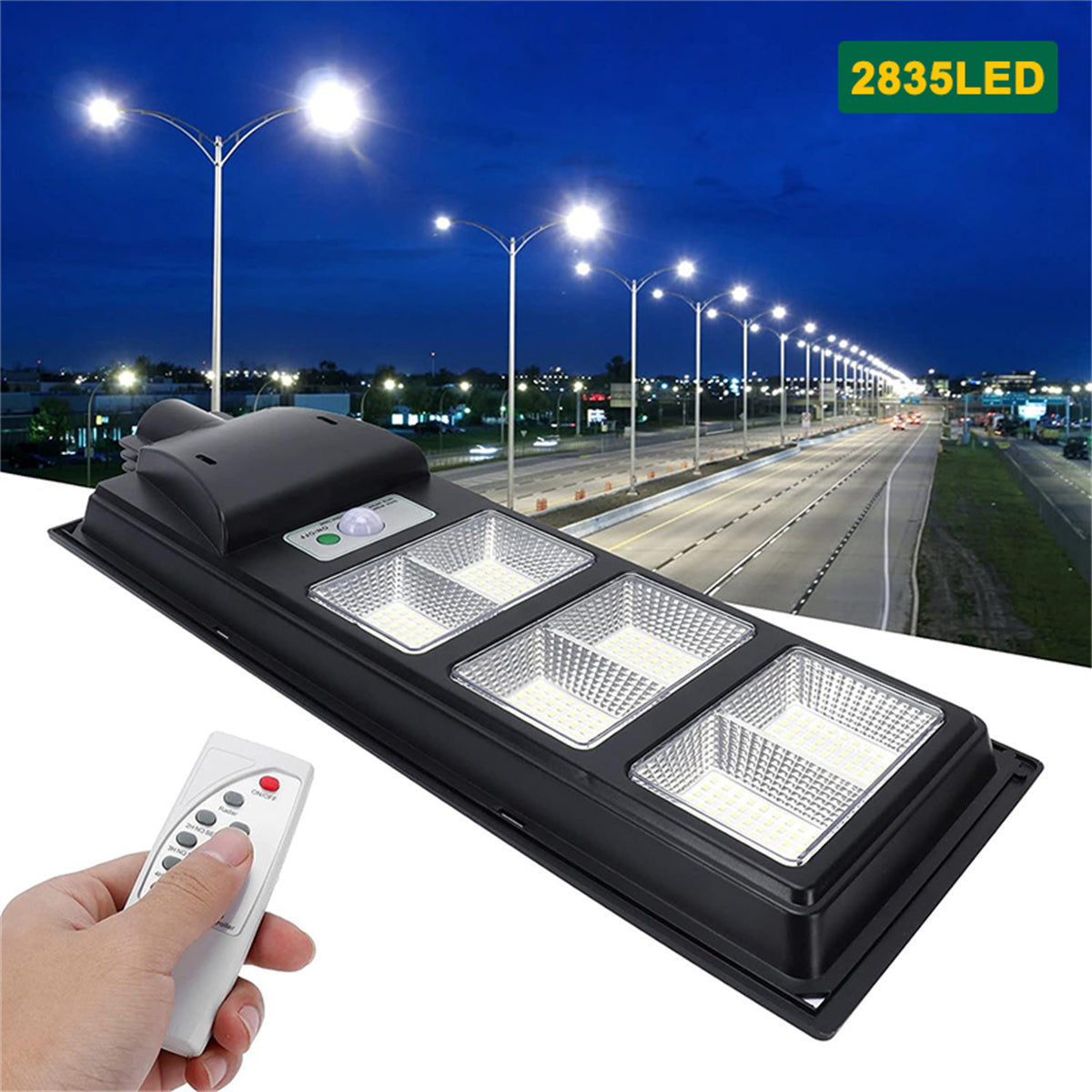 Solar Street Lights Waterproof, 88000LM Solar Parking Lot Street Lights Dusk to Dawn, Outdoor Solar Flood Lights Motion Sensor for Yard, Garden, Path, Patio Parking lot