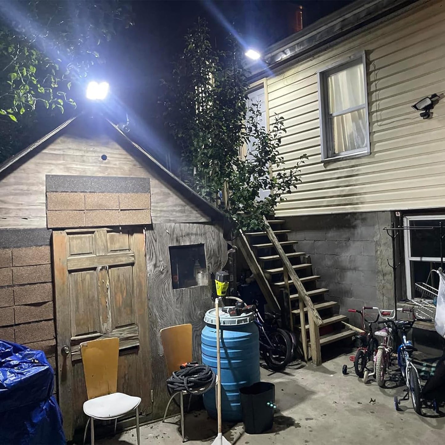 Solar Street Light Outdoor, 75000LM Motion Sensor Solar Parking Lot Street Lights, Dusk to Dawn Solar Securiy Flood Lights for Yard, Garden, Patio, Area Lighting, Wide Illumination