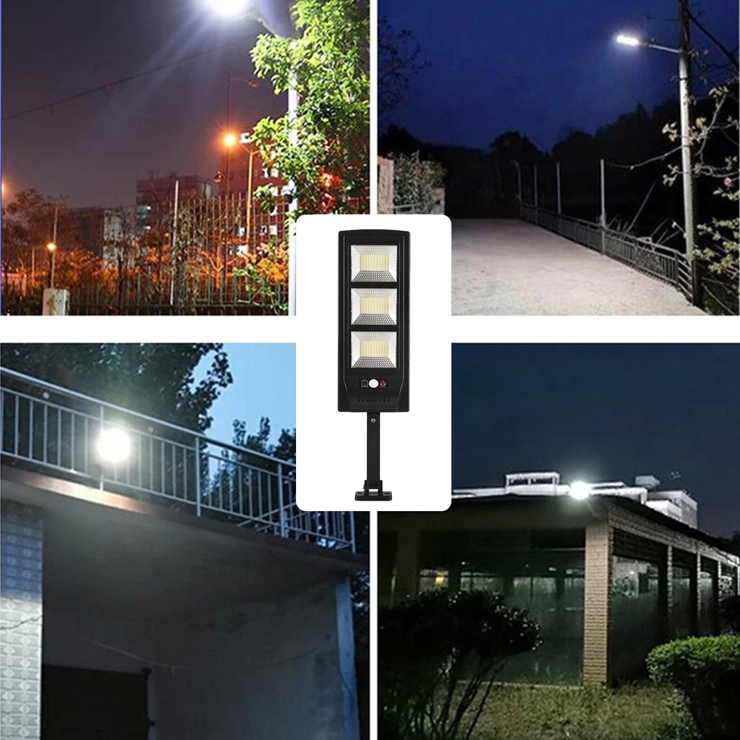 Solar Street Light Outdoor, 4000LM Motion Sensor Solar Outdoor Lights with Remote Control, Auto On/Off Dusk to Dawn Wall Flood Lamp for Yard, Garden, Shed, Barn